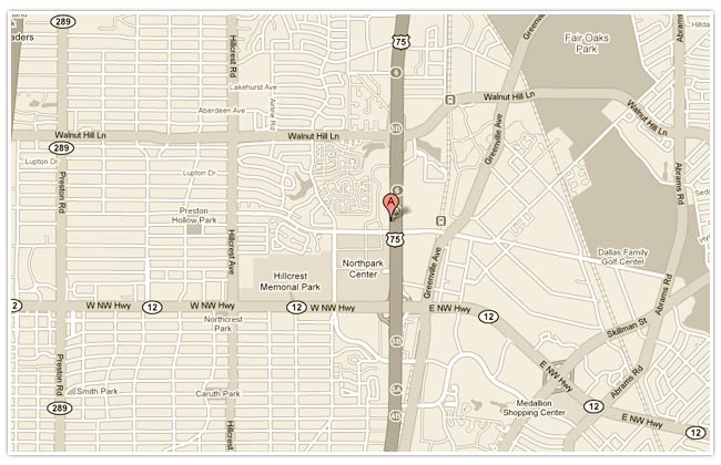 Google Map to Dallas Plastic Surgery Institute